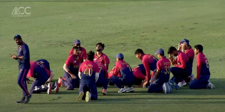 UAE යොවුන් පිල ඉතිහාසගත ජයක් ලබමින් අවසන් තරගයට